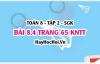 Bài 8.4 trang 65 Toán 8 Tập 2 Kết nối tri thức: Xác suất vòng quay may mắn